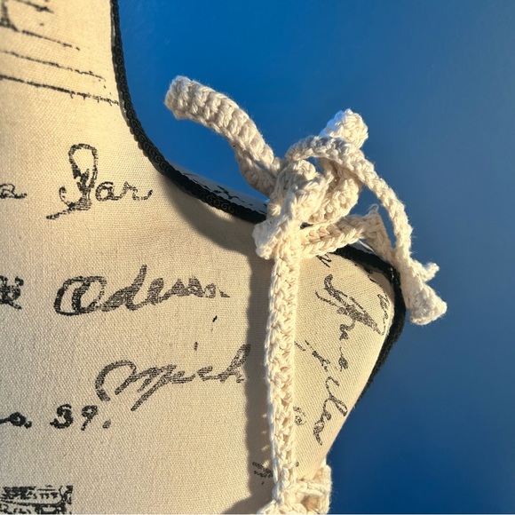 Cream Crochet knotted Tank Top - Picture 4 of 8